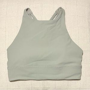 Lululemon Energy High-Neck Longline Ribbed Sports Bra
